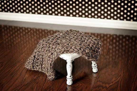 Barley Brown Newborn Baby Blanket Photo Prop - image 1