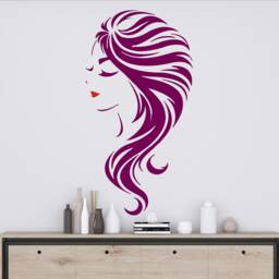 Woman Hair Salon Wall Decal Beauty Decor 2870 - thumbnail 2