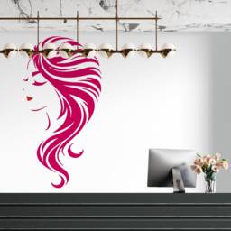 Woman Hair Salon Wall Decal Beauty Decor 2870 - thumbnail 3