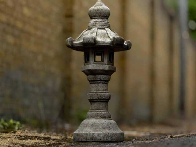 Large Lantern Pagoda Statue Concrete Sculpture Outdoor Japanese Ornament Zen Garden Decoration Pagoda Lover Gift Yard Art - image 1