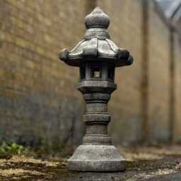Large Lantern Pagoda Statue Concrete Sculpture Outdoor Japanese Ornament Zen Garden Decoration Pagoda Lover Gift Yard Art - thumbnail 3
