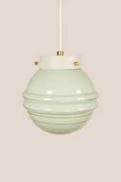 Meta Vintage Pendant Light Mcm Hanging Handcrafted Glass Lamp Retro Ceiling Fixture Yugoslavia Gold Brass