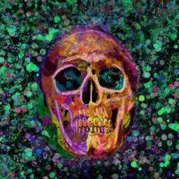 Skull Velvet Cushion Cover Gothic Glam Rock Home Decor - thumbnail 3