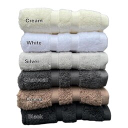Embroidered Egyptian Cotton Towel, Personalized Plush Bath Towel Christmas Gift Mothers Day Gift - thumbnail 2