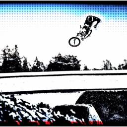 Bmx Bike Beach Towel Original Cycling Art Gift - thumbnail 3