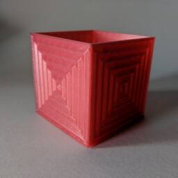 3D Printed Box With Bullseye Design - thumbnail 2