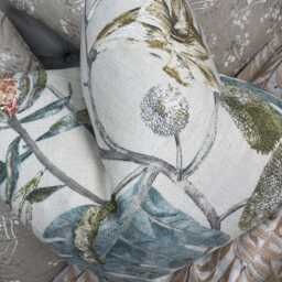 Harlequin Amborella Cushion Cover, Handmade Floral Pillow Double Sided Throw Cover - Cotton Blend/Contemporary Home Decor - thumbnail 2