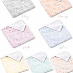 Personalised Safari Cotton Baby Blanket - Embroidered Name, Neutral Nursery Gift - thumbnail 4