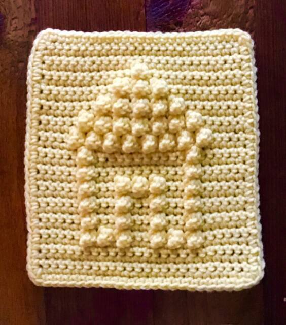 House Square Crochet Pattern - Baby Blanket Squares Washcloth Facecloth - image 1