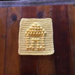 House Square Crochet Pattern - Baby Blanket Squares Washcloth Facecloth - thumbnail 2