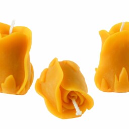 Natural Beeswax Candle, Rose Candle, Pure Beewax Candles, Handmade Gift Candles, Votive Candles - thumbnail 2