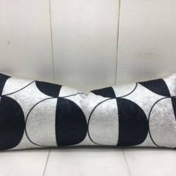 Ikat Silk Lumbar Pillow Cover, Modern Accent - 10x24 - thumbnail 2