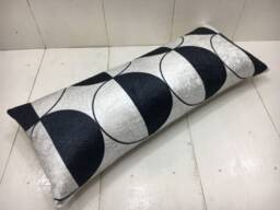 Ikat Silk Lumbar Pillow Cover, Modern Accent - 10x24 - thumbnail 1