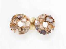 Vanity Agate Stone Double Eclectic Sconce Light Fixture Bathroom Lighting Living Room Wall Powder - thumbnail 1