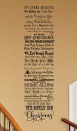 In This House We Only Do Christmas Customizable Believe Wall Decal Living Room Holiday Decorations Jesus Sign Christmas Ornaments Diy - thumbnail 1
