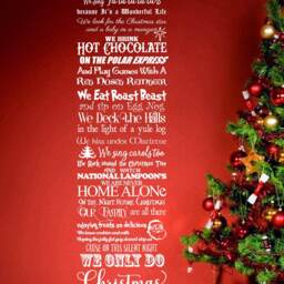 In This House We Only Do Christmas Customizable Believe Wall Decal Living Room Holiday Decorations Jesus Sign Christmas Ornaments Diy - thumbnail 2