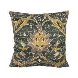 William Morris - Montreal Charcoal/Mustard Cushion Cover Throw Pillow Designer Home Decor - thumbnail 2
