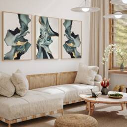 Neutral Abstract Art Prints, Modern Art, Brush Strokes, Wall , Set Of 3 A5, A4, A3 A3+ A2 A1 , 50x70 cm Sizes, Fast Delivery - thumbnail 2