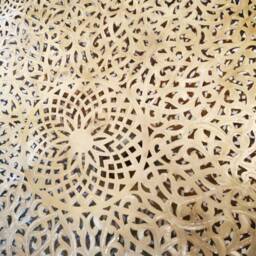 Intricate Floral Moroccan Pendant Light Large Brass Lantern Chandelier - thumbnail 3