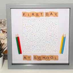 First Day At School Or Nursery Frame Keepsake - Personalised Photo Crayons Pencils - thumbnail 4