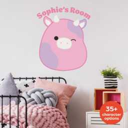 Squishmallows Wall Sticker - Individual Character Personalised Decal Art - thumbnail 1