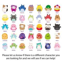 Squishmallows Wall Sticker - Individual Character Personalised Decal Art - thumbnail 2