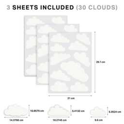 Cloud Nursery Wall Stickers - thumbnail 3