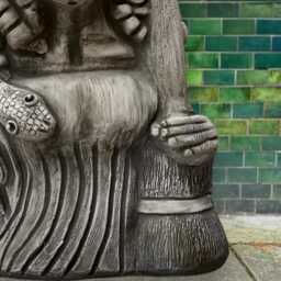 Old Witch Sculpture Cement Sorceress Statue Stone Spooky Garden Ornament Magical Figurine Outdoor Fantasy Decoration Lover Gift - thumbnail 4