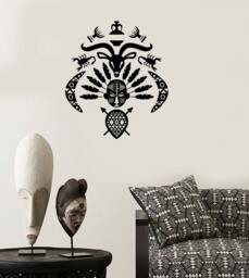 Wall Decal African Mask Symbol Tribal Cool Mural Vinyl 1721Dz - thumbnail 1