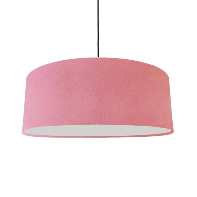 Extra Large Light Pink Velvet Lampshade With Diffuser - image 1