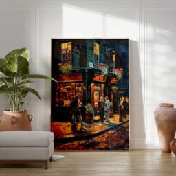 Vintage London Pub Print, Poster, Cafe Art, Retro Wall Food & Drink Kitchen Decor, Gift - thumbnail 2