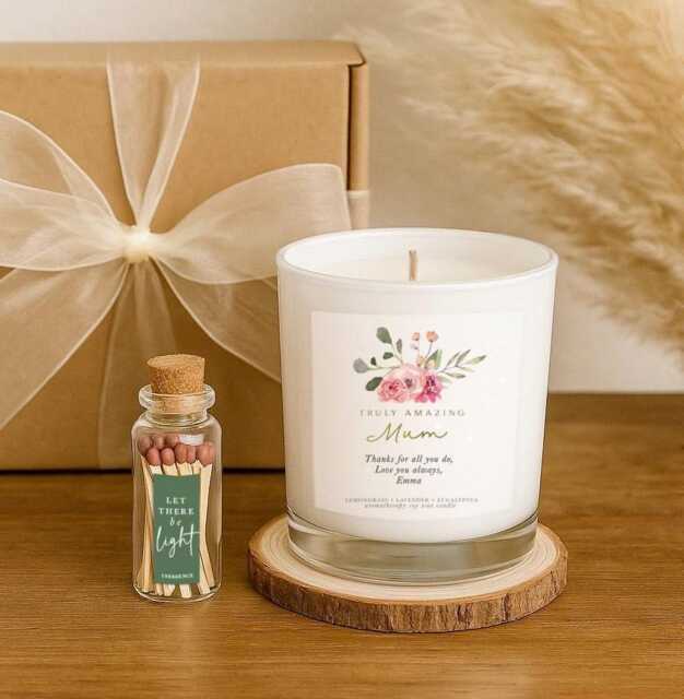 Luxury Personalised Mum Aromatherapy Candle Gift For - Mother's Day, Birthday - image 1