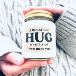 Scented Soy Candle Gift Big Hug in A Jar, Thinking Of You - thumbnail 2