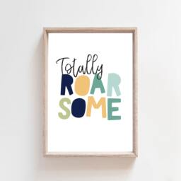 Set Of 3 Boys Nursery Prints, Personalised Name Wall Art, Safari Bedroom Decor, Jungle Prints - thumbnail 2