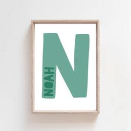Set Of 3 Boys Nursery Prints, Personalised Name Wall Art, Safari Bedroom Decor, Jungle Prints - thumbnail 3