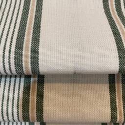 New Thibaut Odeshia Stripe Roman Shade Shown in Spruce Green - thumbnail 3