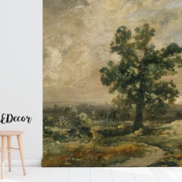 Oil Classic Landscape Removable Wallpaper, Self Adhesive, Wall Mural, Peel & Stick, Repositionable, Decal, Mural #97 - thumbnail 2