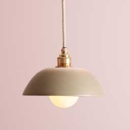 Green Small Dusk Ceramic Lamp Shade & Pendant Set - thumbnail 1