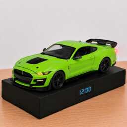 Ford Mustang Shelby Gt500 Car Alarm Clock - Realistic Engine Sound, Handmade, Enthusiast Gift - thumbnail 4