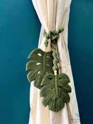 Curtain Tiebacks, Macrame Boho Decor, Window Treatments, Minimalist Holdbacks, Tie Backs, Tieback, Home Gift