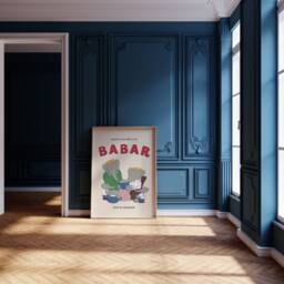 Babar The Elephant Family Print, Babar, Nursery Kids Bedroom, Girl, Boy, Playroom Wall Art, Unframed, A1/A2/A3/A4/A5, Quote Print - thumbnail 3