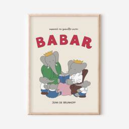 Babar The Elephant Family Print, Babar, Nursery Kids Bedroom, Girl, Boy, Playroom Wall Art, Unframed, A1/A2/A3/A4/A5, Quote Print - thumbnail 1