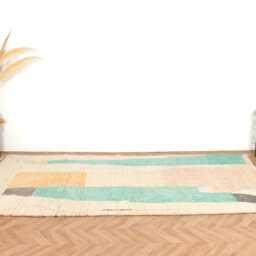 Moroccan Rug, Berber Handwoven Boujaad Rug 6x10 Rug Colorful Boho - thumbnail 2