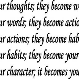 Watch Your Thoughts Inspirational Quote Family Wall Decal Saying Room Decor - thumbnail 2