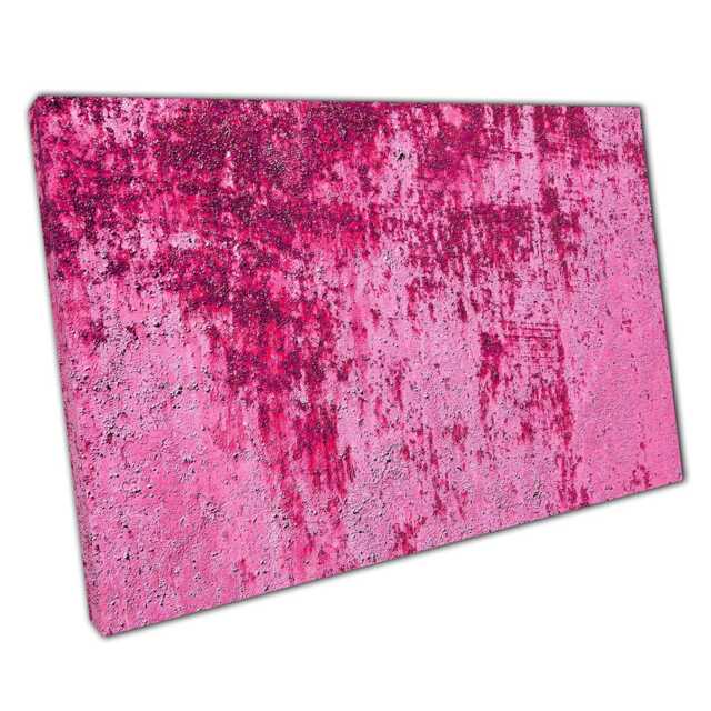 Vibrant Pink Magenta Abstract Canvas Wall Art Print For Home Office D??cor - image 1
