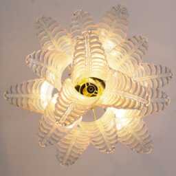 Murano Suspension Lamp - Hand-Blown Glass Italy Decorative Pendant Light - thumbnail 4