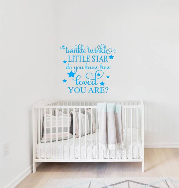 Twinkle Star Nursery Vinyl Wall Decal Child's Room Sign - image 1