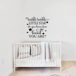 Twinkle Star Nursery Vinyl Wall Decal Child's Room Sign - thumbnail 2