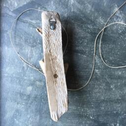 Driftwood Hearts Wall Hanging Assemblage, Natural Found Art, Home Decor, 5Th Wedding Anniversary Gift - thumbnail 4