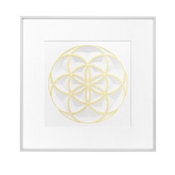 Circle Of Life, Framed 3D Art, Minimalist Wall Sculpture, Layered Paper Decor, Hanging, Design, Creation - thumbnail 2
